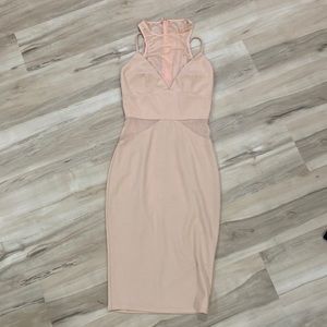 Missguided pale pink dress